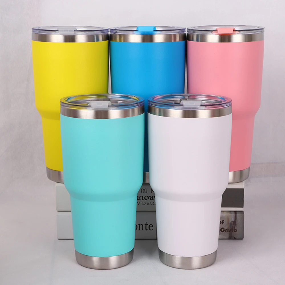 30oZ 1000ml Tumbler Vacuum Double Wall Insulation Travel Coffee Mug Insulated Stainless Steel Thermal Cup Water Bottle