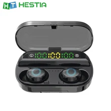 F10 VS V10 TWS сенсорные беспроводные наушники Bluetooth 3 цифровой светодиодный дисплей 8D стерео Бас Звук спортивные наушники 2000 мАч Внешний аккумулятор