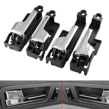 

4Pcs Car Front Rear Left&Right Inner Interior Door Handle for Lincoln MKZ Mercury Milan Ford Fusion 2006-2012 6E5Z-5422601-A 6E5