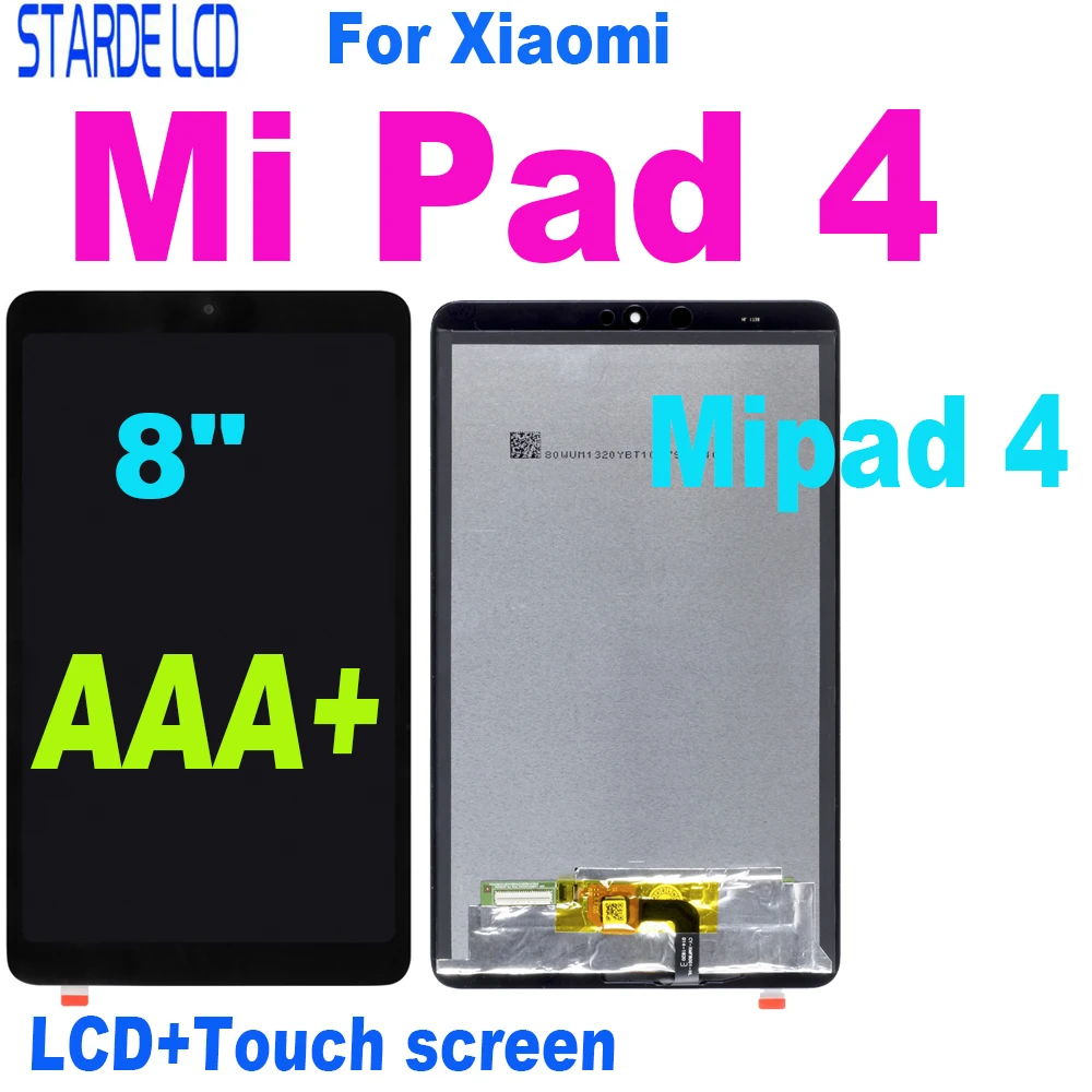 

New 8" inch For Xiaomi Mi Pad 4 MiPad4 Mipad 4 MIUI LCD Display Touch Screen Digitizer Full Assembly Tablet Replacement M1806D9E