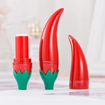 

1pc Empty Red Chili Shape Lipstick Tube Holder Refillable Lip Balm Bottles DIY Makeup Containers Portable Travel Cosmetic