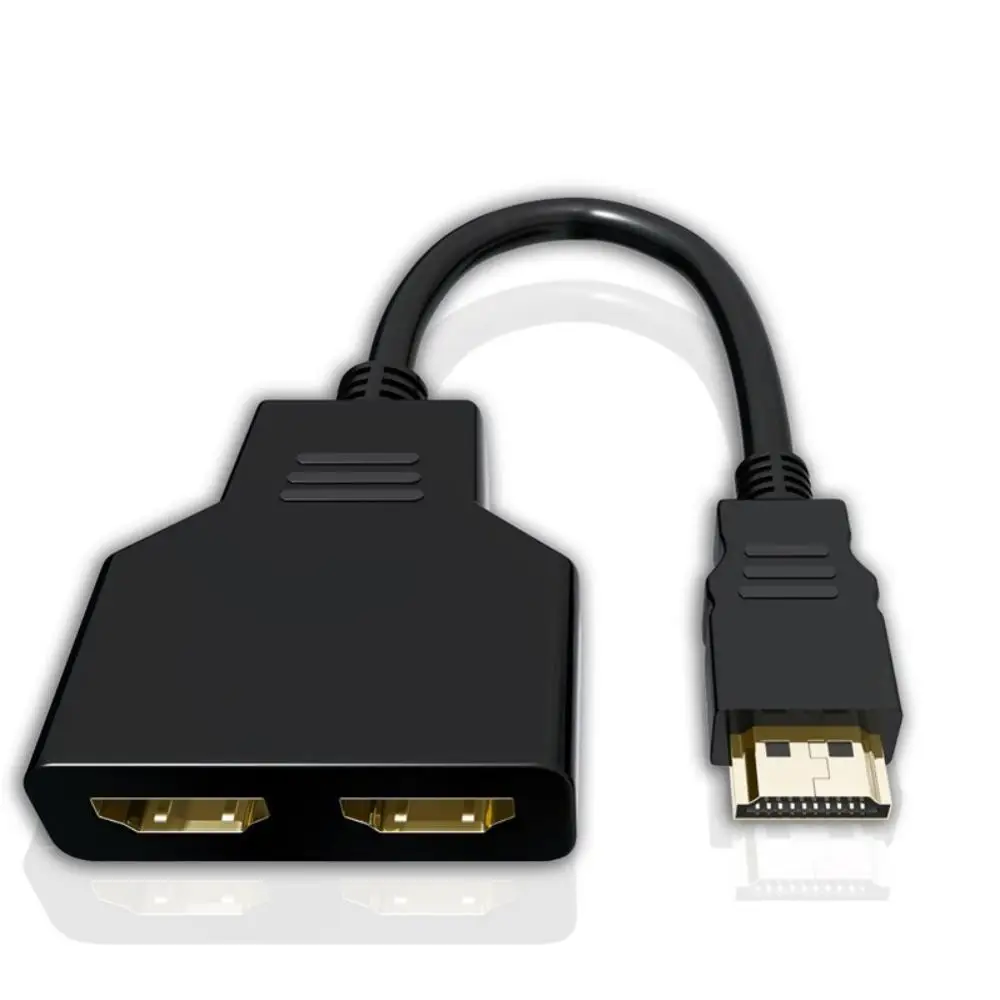 Кабель HDMI сплиттер 4K кабель 1 штекер к двойному HDMI 2 Женский сплиттер адаптер в HDMI кабель 1 в 2 Выход HDMI штекер