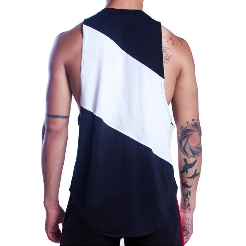 Bodybuilding Stringer Tank Top with hooded Mens Gyms Clothing Fitness Mens Sleeveless Vests Cotton Singlets Muscle Tankops