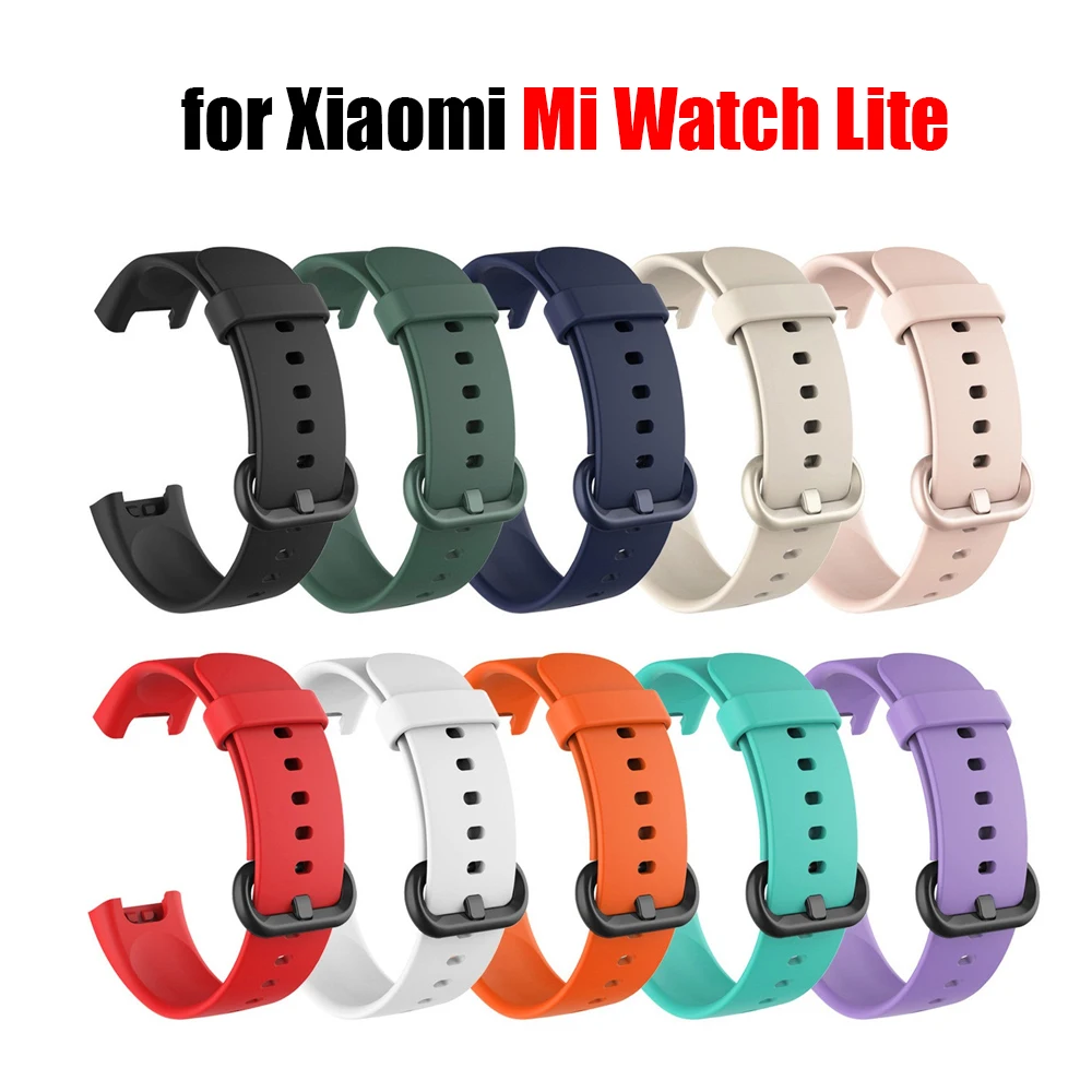 Силиконовый ремешок для Xiaomi Mi Watch Lite браслет часов xiami xiomi xioami xiao mi | Электроника