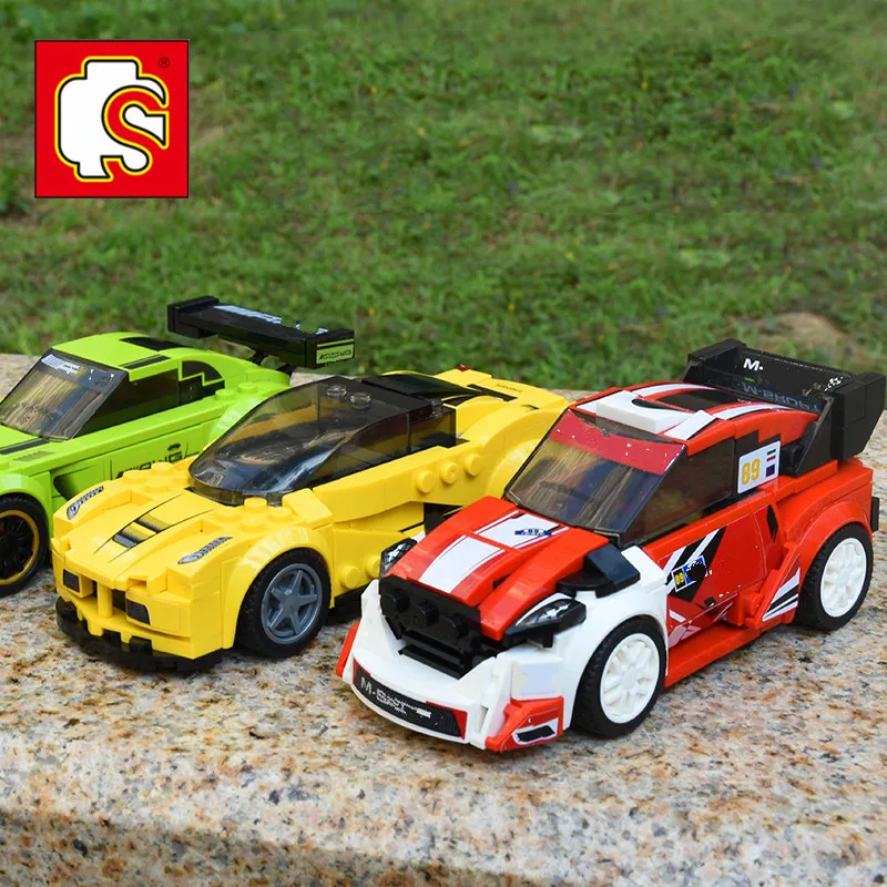 Lepinblocks DIY скоростные чемпионы гоночный автомобиль строительный блок AMG Racer Technic