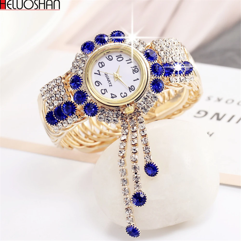 buy 2019 Top Brand Luxury Rhinestone Bracelet Watch Women Watches Ladies Wristwatch Relogio Feminino Reloj Mujer Montre Femme Clock
