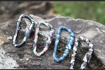 

By DHL 100PCS Outdoor Aluminium Alloy Camouflage Buckle Carabiner Climbing Camping Hiking Survival Equipment