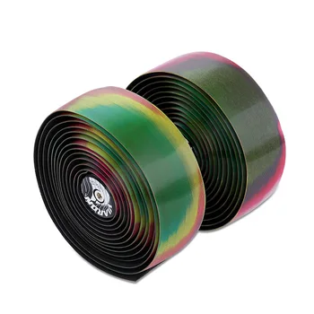 

BOLAN Handlebar 2Pcs Bike Bicycle 5D Rainbow Bar Tape Shock Absorption