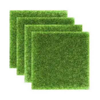 

Artificial Turf Lawn DIY Green Plant Wall Simulation Moss Grass Carpet Wedding Background Board Garden Landscape Room Decor