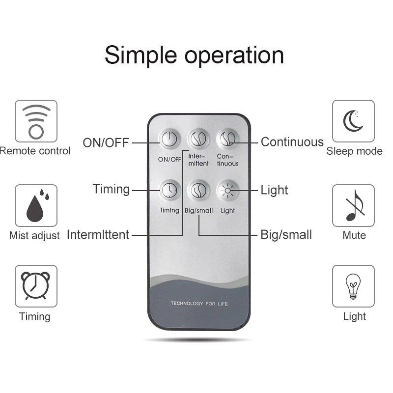  300ML Air Humidifier wood Diffuser Remote Control Aroma Aromatherapy Essential Oil Diffuser Ultraso