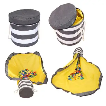 

Household Storage Box Large Toy Storage Bag And Play Mat Toy Basket Organizer Portable Container For Kids Room