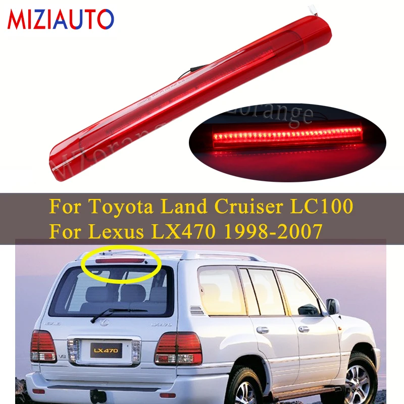 Для Toyota Land Cruiser LC100 для Lexus LX470 1998-2002 2003 2004 2005 2006 2007 автомобильный светодиодный высокая гора стоп светильник задний фонарь