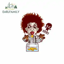 Earlfamily, 13 см x 10,5 см, креативные наклейки для зомби, автомобильные аксессуары для тела, виниловые наклейки для автомобиля, граффити