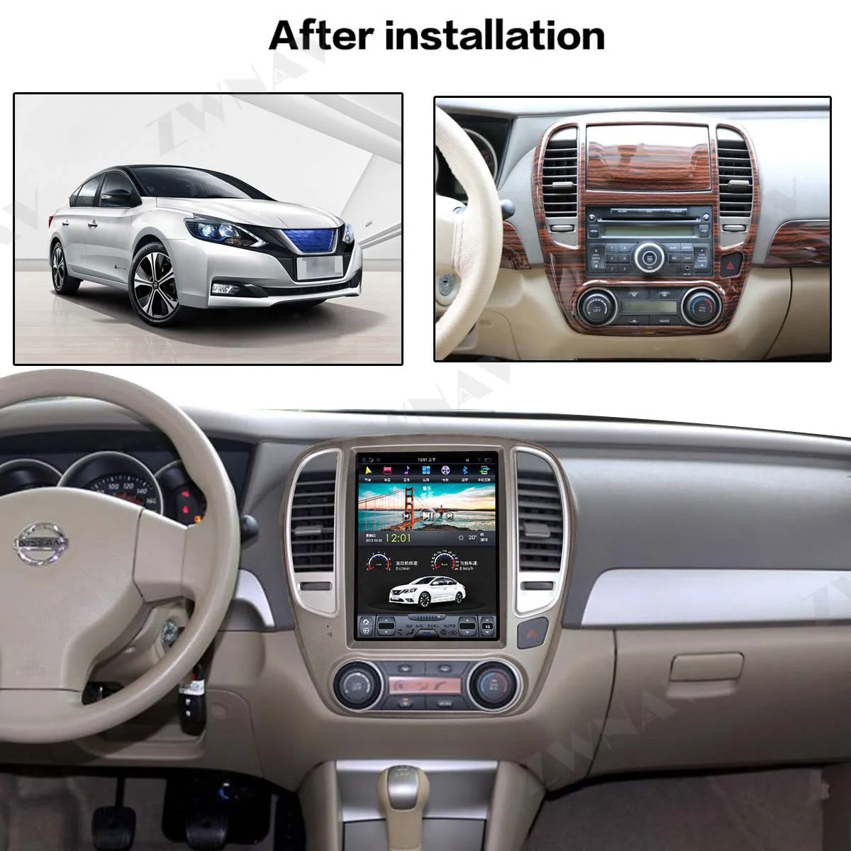 Best Verticl screen Tesla style Android 9.0 Car dvd multimedia Player For Nissan Sylphy 2005-2012 GPS BT audio radio stereo head unit 1 Best Verticl screen Tesla style Android 9.0 Car dvd multimedia Player For Nissan Sylphy 2005-2012 GPS BT audio radio stereo head unit 1