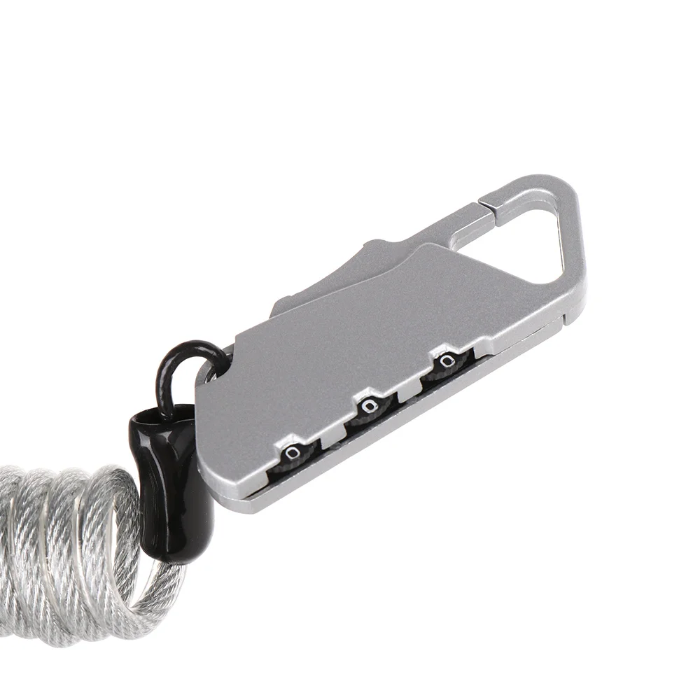 1 PC Mini Anti-Theft Bicycle Lock Resettable 3 Digit Cycling Safety Spring Combination Cable Lock Senior Travel Luggage Locks