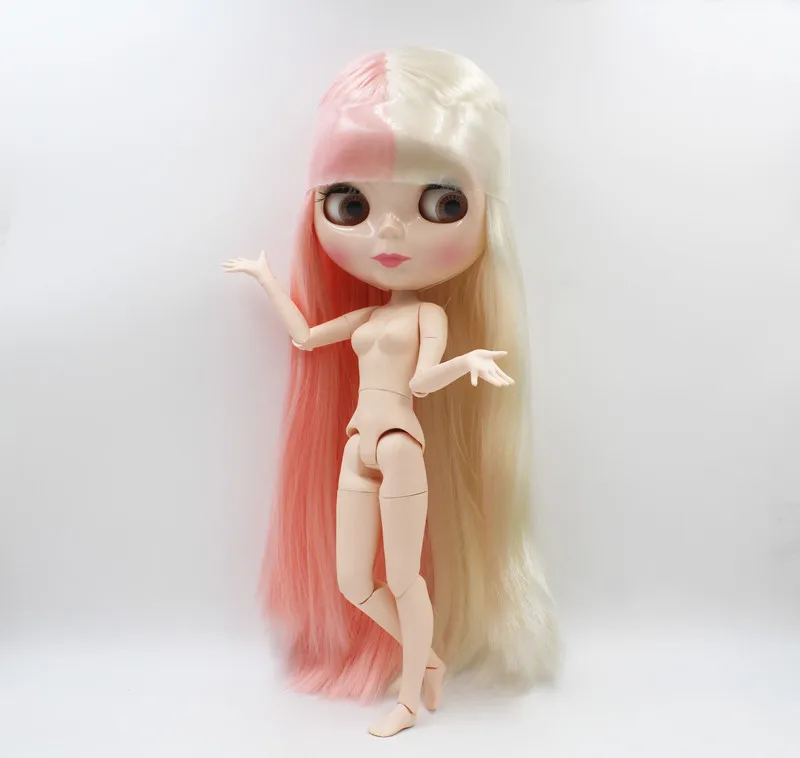 

Free Shipping big discount RBL-897J DIY Nude Blyth doll birthday gift for girl 4color big eye doll with beautiful Hair cute toy