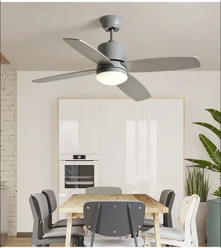 

Northern Europe Electric Fan Chandelier Modern Minimalist Home Restaurant Children's Remote Control with Fan Lights Bedroom LED