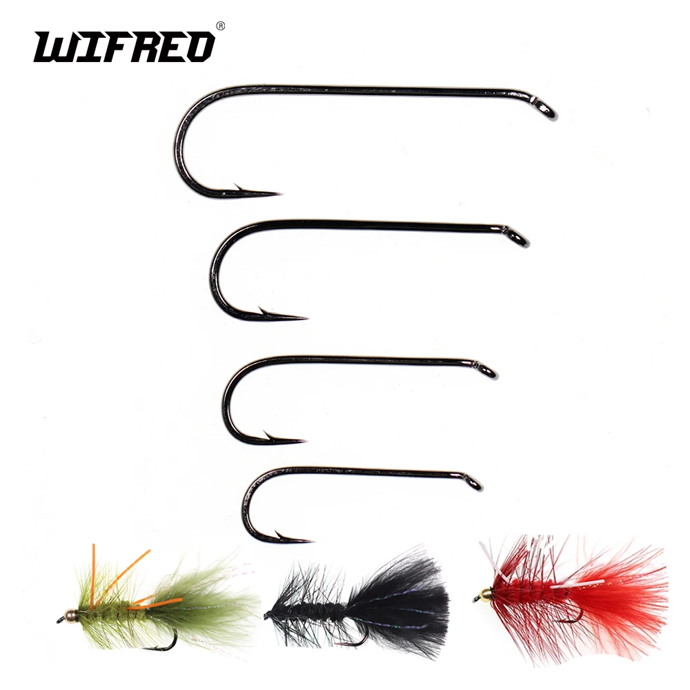 WIFREO30pcs3X4XLengthHighCarbonSteelBarbedNymphWoollyBuggers