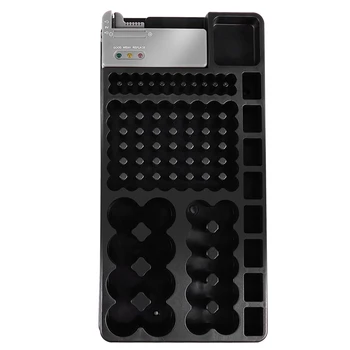 

Battery Storage Organizer Holder with Tester - Battery Caddy Rack Case Box Holders Including Battery Checker For AAA AA C D 9V A