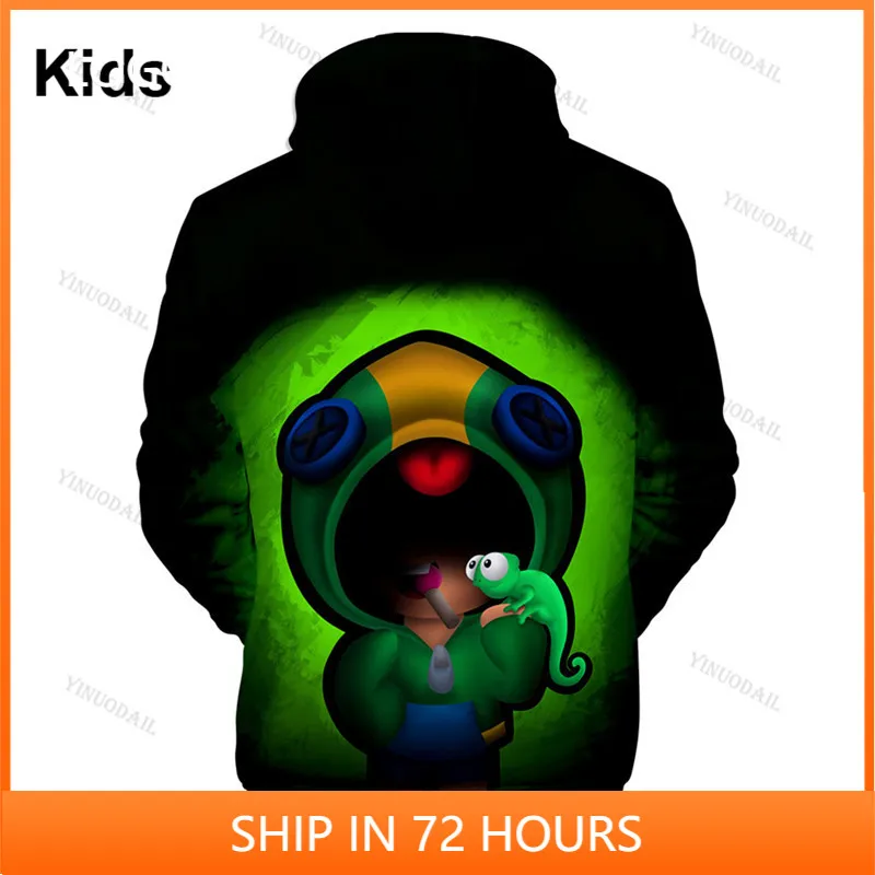 

Brawling Crow Shoot Game 3D Print Hoodie Sweatshirt Clothing Harajuku Hoodies Star Kids Leon Tops Men 2020 Boys Girls