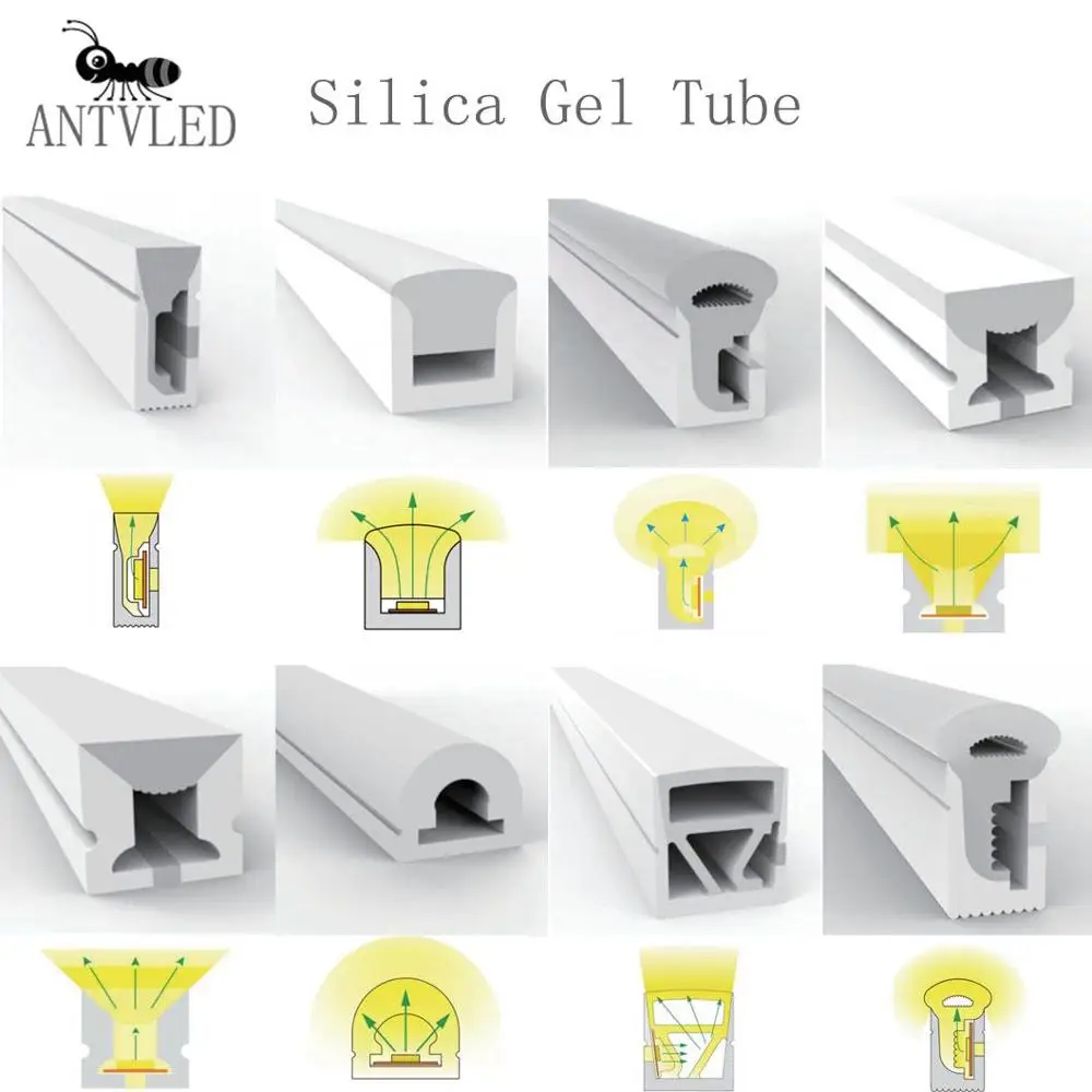 

WS2811WS2812B WS2813 WS2815 RGBW LED Neon Rope Tube Silicone Gel Flexible Strip Light Soft Lamp Tube Waterproof IP67 For Room