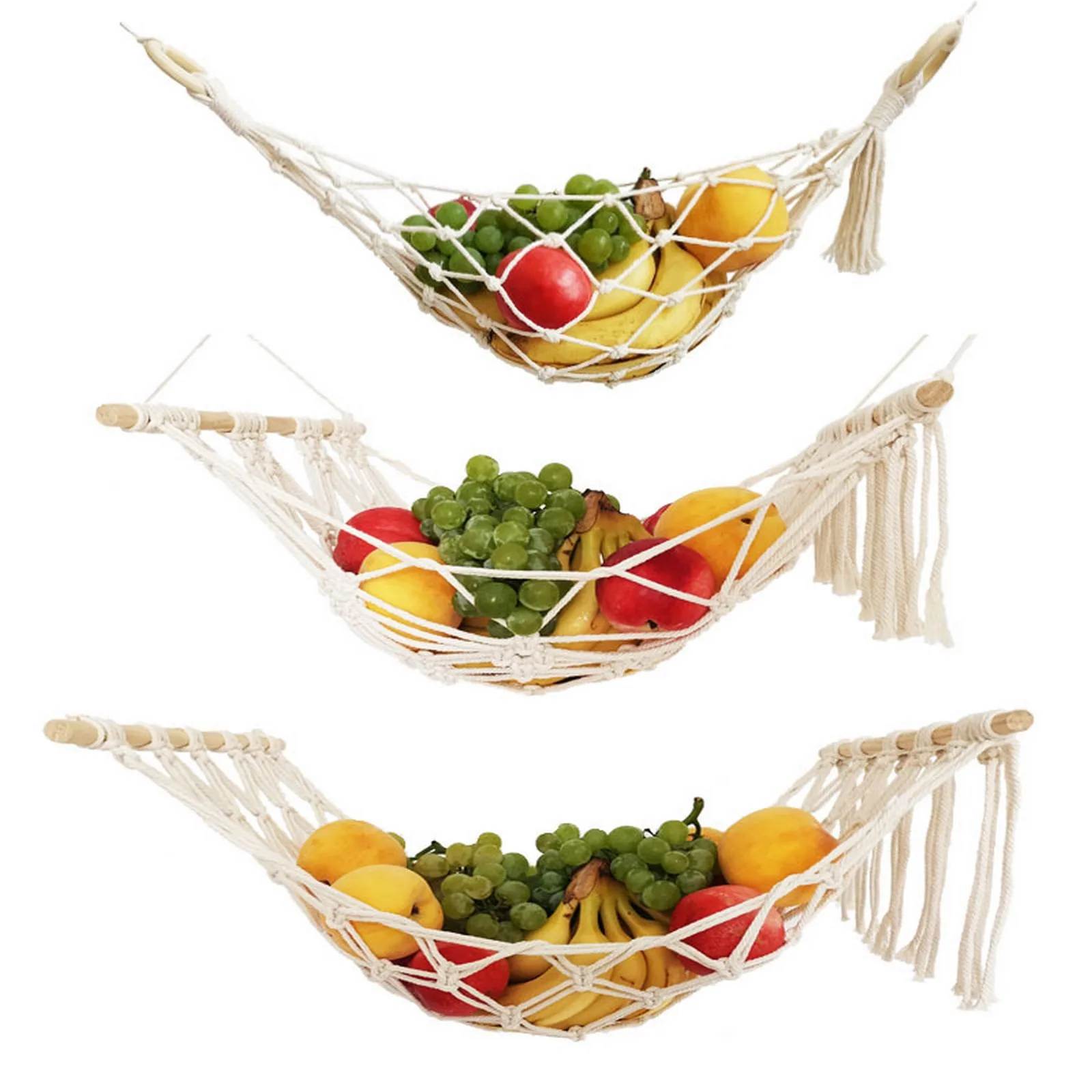 Fruit Hammock Vegetable Fruit Net Under Hanging Kitchen