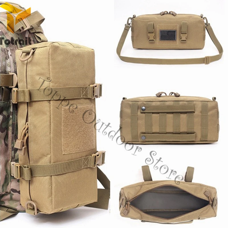 TOtrait Multi-Purpose MOLLE EDC 600D Nylon Bag Tactical Waist Bag Large Sundry Receive Pockets Utility Gadget Pouch Tools Pack