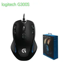 Оригинальная Проводная игровая мышь logitech G300S для геймеров ноутбуков 2500 dpi 9 перезаряжаемая программируемая кнопка поддержка официальных тестов