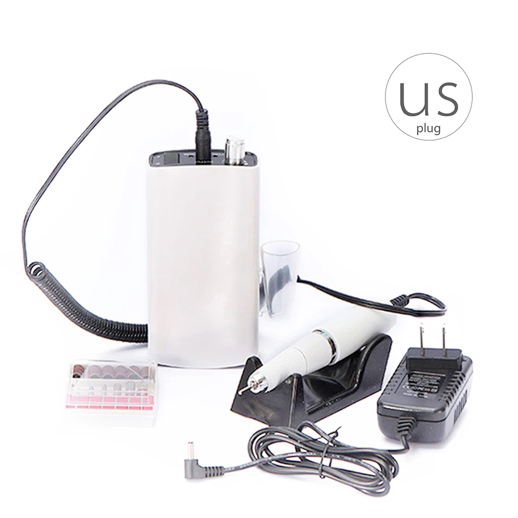 

Rechargeable Electric Nail Drill Machine 18W 30000RPM Cordless Manicure Pedicure Set Nail Polishing Machine