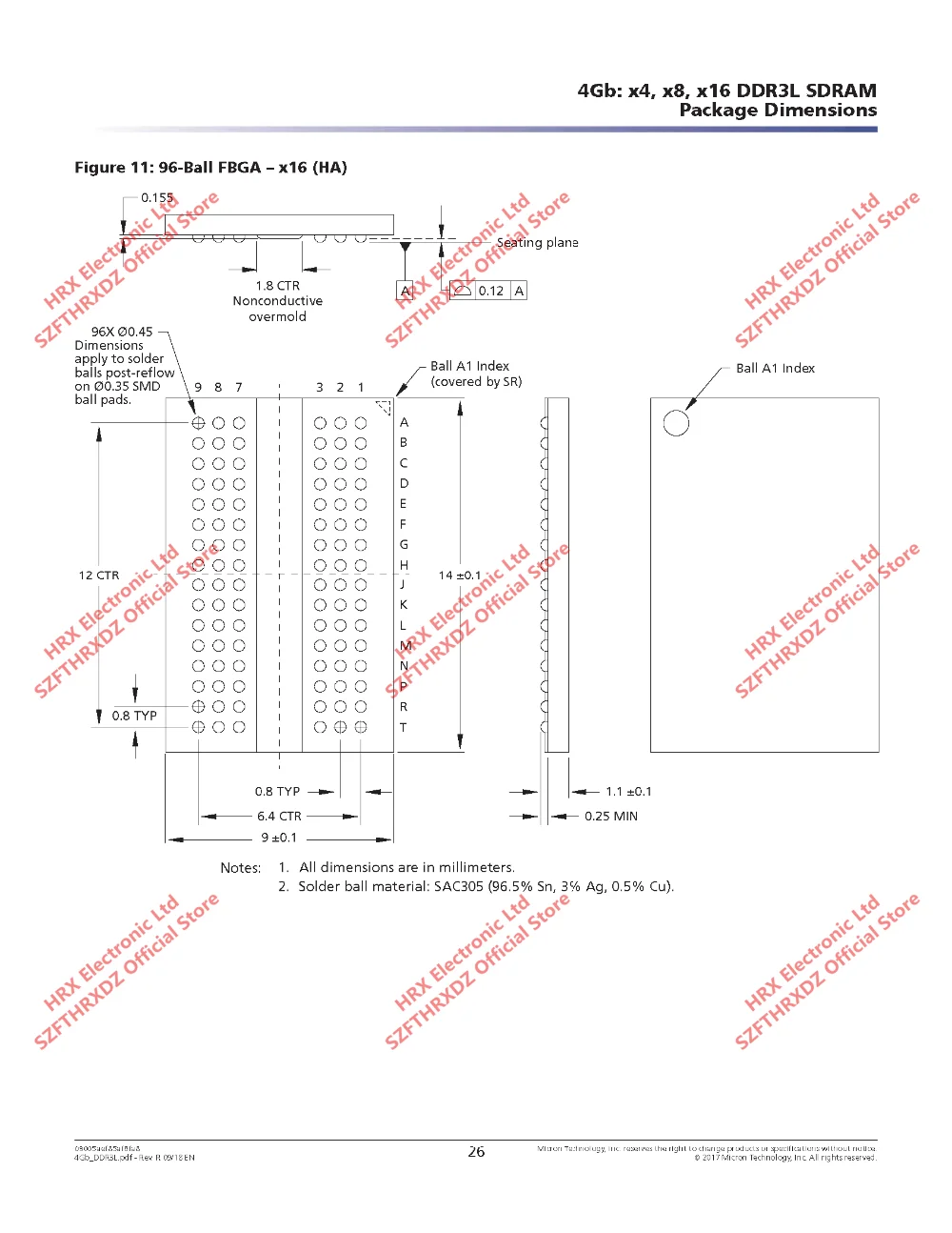 MT41K256M16TW-107: P D9SHD FBGA96 MT41K256M16TW-107IT: P D9SHG FBGA-96 динамический случайный доступ памяти DDR3 4 Гб