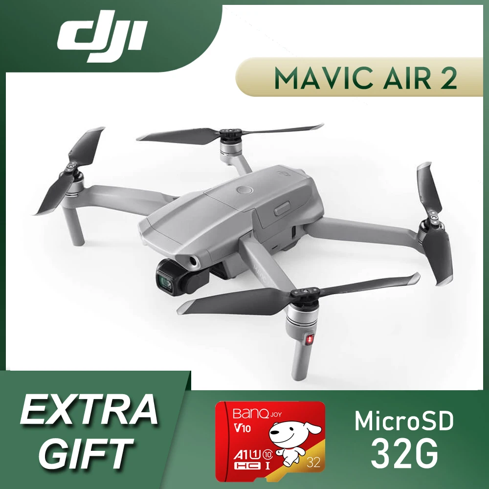 Дрон DJI Mavic Air 2 Fly More Combo время полета 34 минуты с автоматическим обходом препятствий