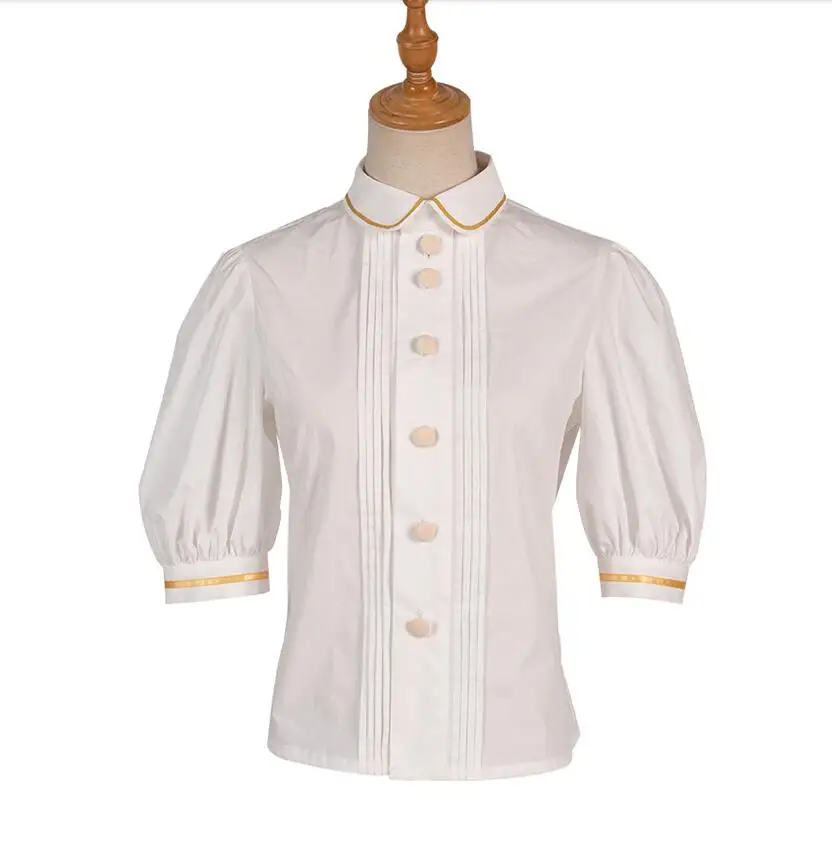 shirt Милое Платье в стиле Лолиты с животным принтом; платье Лоретты на тонких бретелях с рукавами; вечерние платья принцессы в стиле ретро - Цвет: shirt