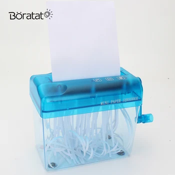 

A6 Mini Shredder Small Desktop Hand-cranked Paper Shredder Office Household Manual Crusher Documents Handmade Cutting Machine