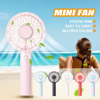 

1PCS Mini USB Fan,1 PCS USB Cable High wind and low noise Fan Charge Fan Outdoor Personal Handheld Portable Small Electric Fan #
