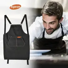 1 шт. Женский Мужской фартук для салона-парикмахерской, парикмахерский фартук с карманом, регулируемый хлопковый тканевый фартук для волос