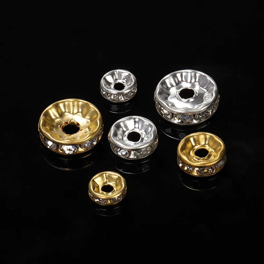 100pcs 4 / 6 / 8 / 10mm  ǹ   Rondelles ũŻ   ⿡     ̼  DIY ׼