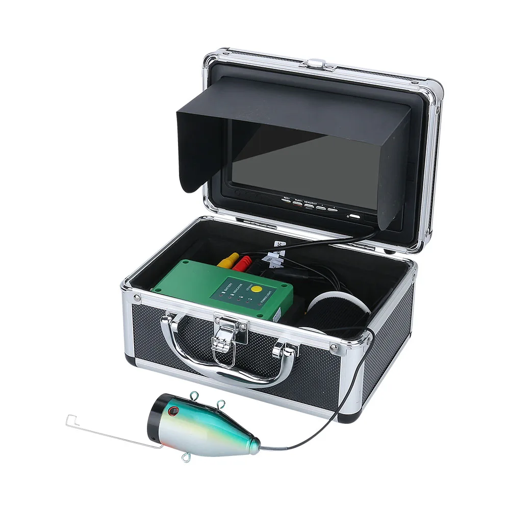 DVR Fish Finder Underwater Fishing Cameras 7"HD Screen 30pcs LED AHD 1080P 16G Card fish finder fishing accessories For Man Gift Winter ICE Fishing