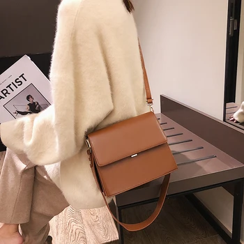 

Fashion Vintage PU Leather Crossbody Bags For Women 2019 New Small Purses Handbags Designer Ladies Shoulder Messenger Bags