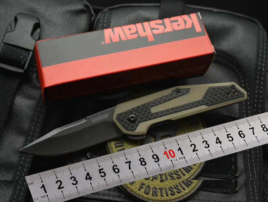Складной нож Kershaw 1160, 8CR13MOV лист+ углеродное волокно, карманный тактический нож для кемпинга и охоты, инструмент для повседневного использования