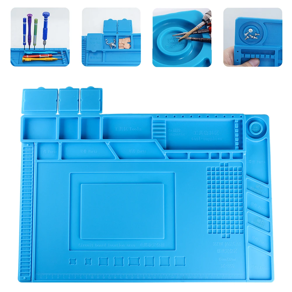 

ESD Heat Insulation Working Mat Heat-resistant BGA Soldering Station Repair Insulation Pad Insulator Pad Maintenance Platform