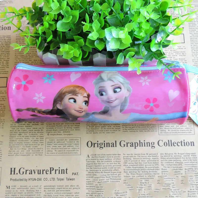 Замороженный пенал с мультяшным рисунком disney girl канцелярские принадлежности большой карандаш сумка школьные принадлежности подарок на праздник