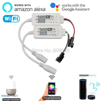 

Magic Home DC5V DC12-24V LED SPI Controller Addressable 2048 Pixel Mini WiFi Controller For WS2811 SK6812 WS2812B LED Strip
