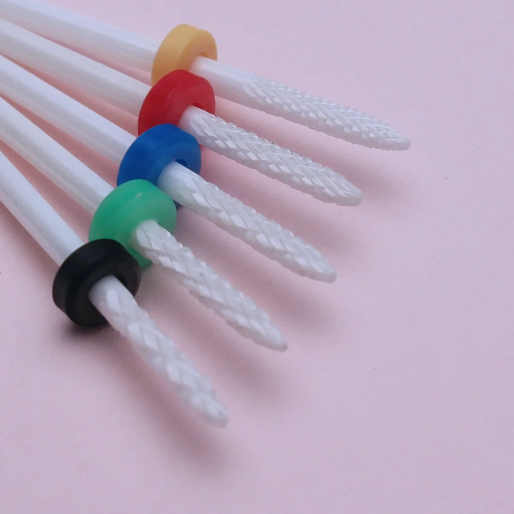 Ceramic Nail Drill Bit Electric Milling Cutter Manicure Burrs Machine for Nail Buffer Files Art Equipment Accessories 1pc nail drill bit nail drill bits