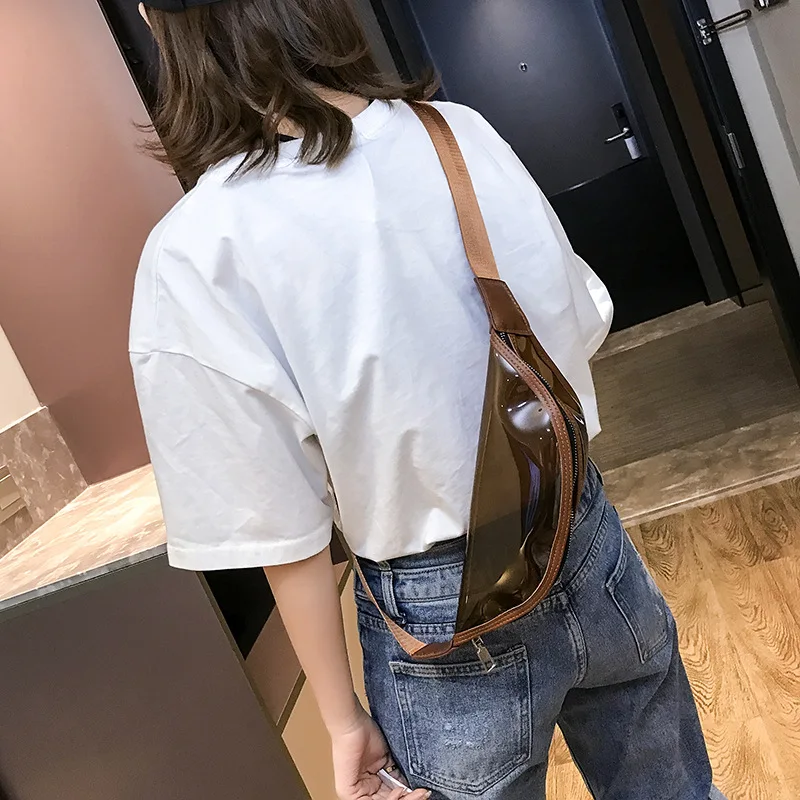

WOMEN'S Bag Bag 2019 New Style Fashion Transparent PVC Casual Outdoor Chest Pack Oblique Women's