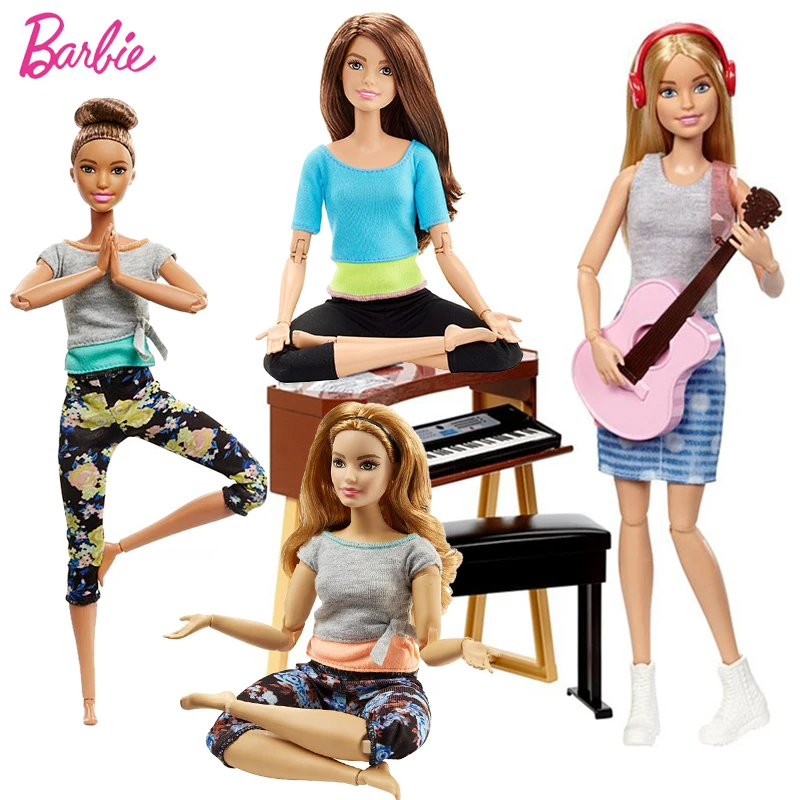 Tous les Joints se déplacent Barbie jouets gymnastique Yoga poupée Boneca Sport poupées originales pour fille anniversaires cadeaux jouets pour enfants Juguetes