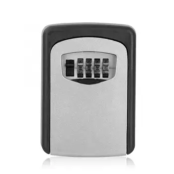 

HKS003 Outdoor Safe Key Box Key Storage Organizer With 4 Digit Wall Mounted Combination Password Keys