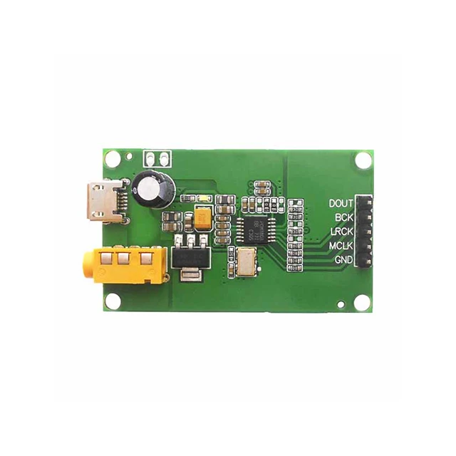 

A15-- PCM1808 ADC AUX 3.5 Stereo Single-Ended Analog Audio to I2S IIS Digital Output Board Coded PCM1808 Code Board