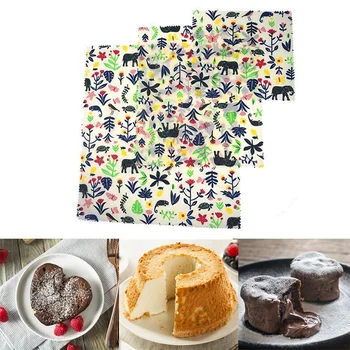 

3PCS No Waste Eco friendly Beeswax Wrap Fruit Vegetable Fresh Keep Wraps Cloth Kitchen Food Storage Reusable Beeswax Wraps Set