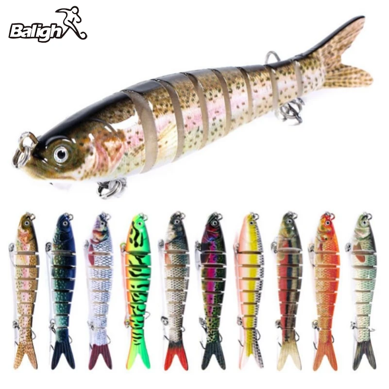 

Multi Jointed Fishing Lure Swimbait Lifelike Hard Bait Whih Fishing Hook Fishing Tackle 3D Artificial Lures