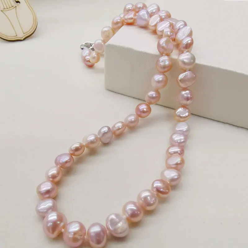 RENESSA ожерелье из пресноводного жемчуга фиолетовое/белое/черное/розовое ожерелье из натурального жемчуга в стиле барокко женский подарок